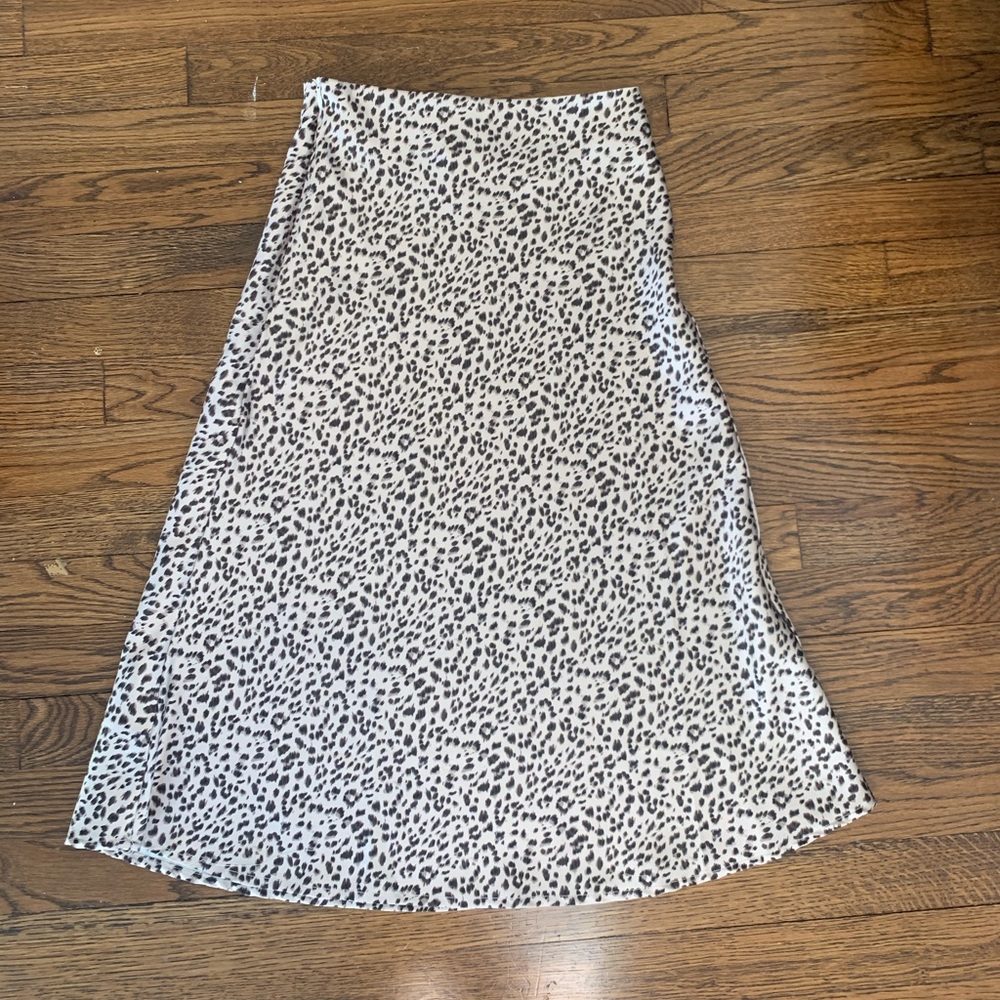 Cheetah midi skirt